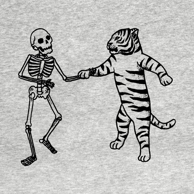 Skeleton Tiger dance by RicardoCarn